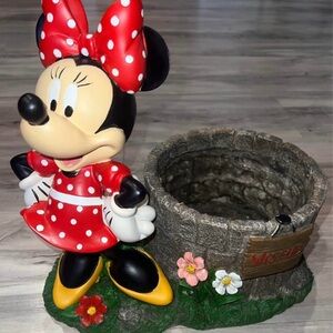 Disney Minnie Mouse Red and Yellow Planter